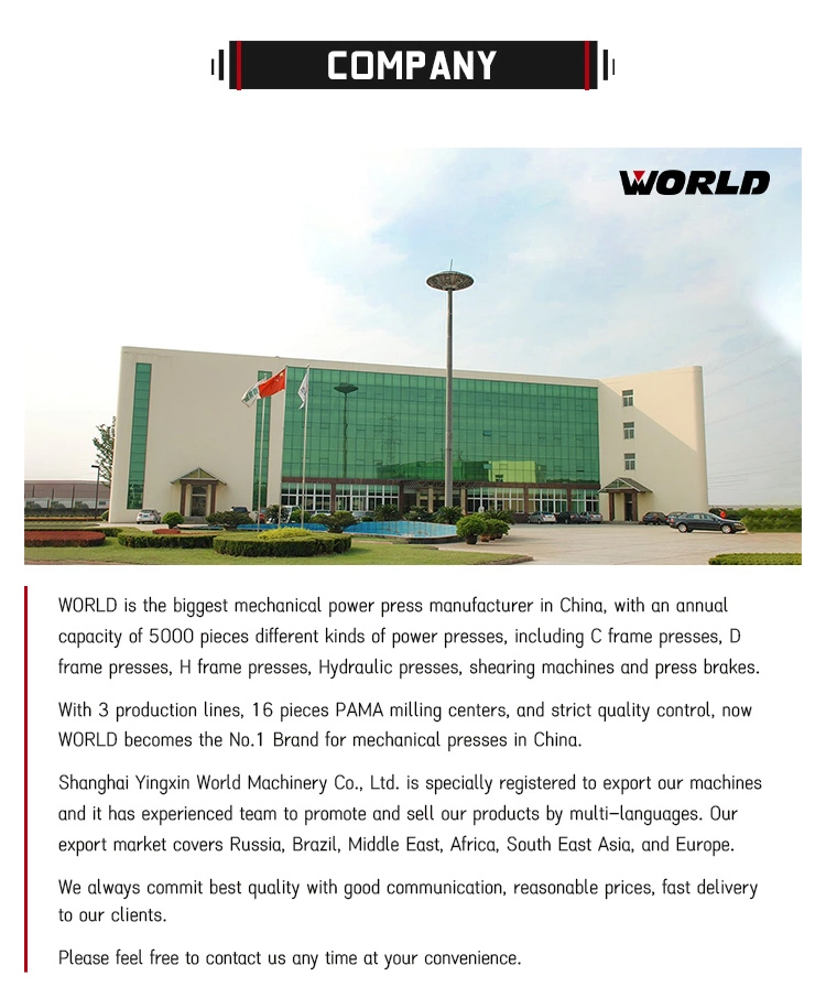 WORLD high-performance 100 ton power press price factory longer service life-8