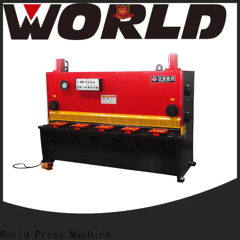 WORLD New hydraulic plate shearing machine company from top factory