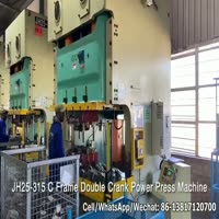 JH25-315 Ton C frame double crank power press machine for auto parts stamping in South Africa
